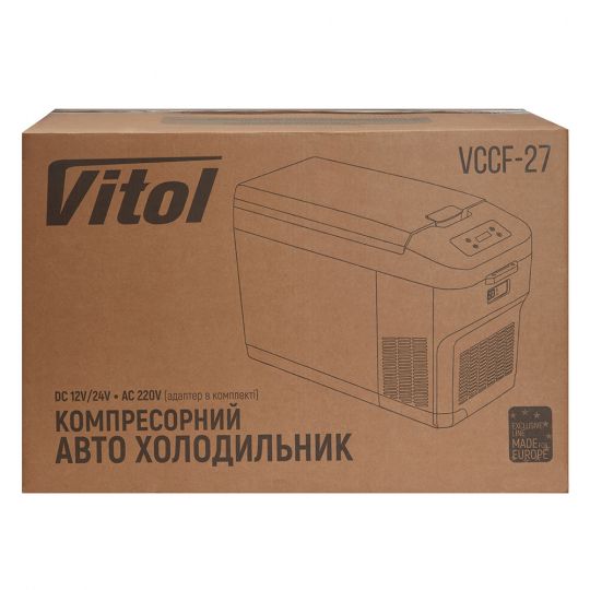 Vitol VCCF-27 [27л] Автохолодильник компрессорный 12/24/220V
