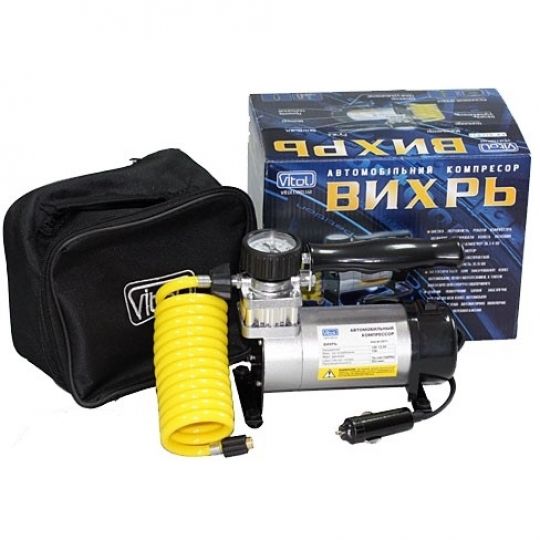Vitol Вихрь КА-В12071 Компрессор автомобильный одноцилиндровый Vitol Вихрь КА-В12071 Компрессор автомобильный одноцилиндровый