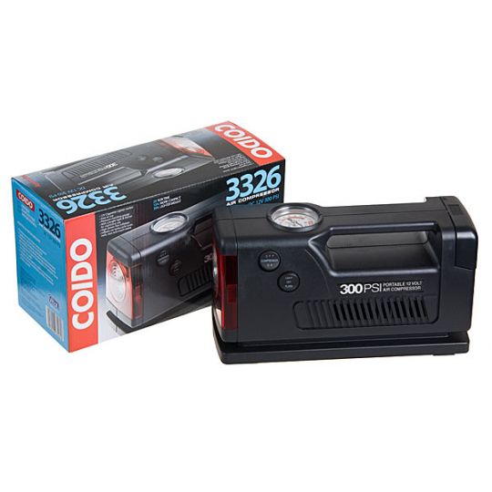 COIDO 3326 Компрессор автомобильный одноцилиндровый