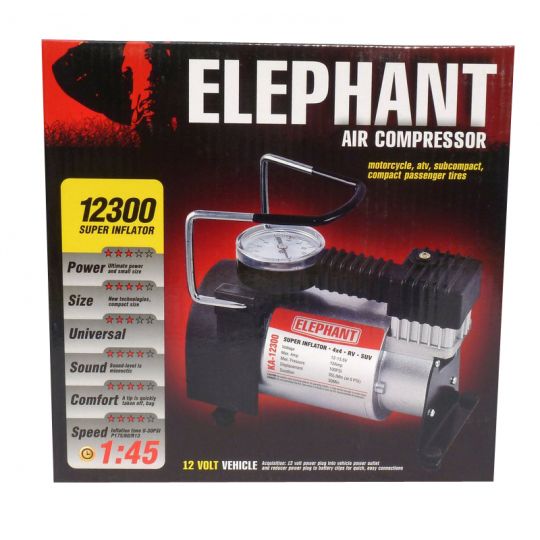 ELEPHANT КА-12300 Компрессор автомобильный одноцилиндровый ELEPHANT КА-12300 Компрессор автомобильный одноцилиндровый