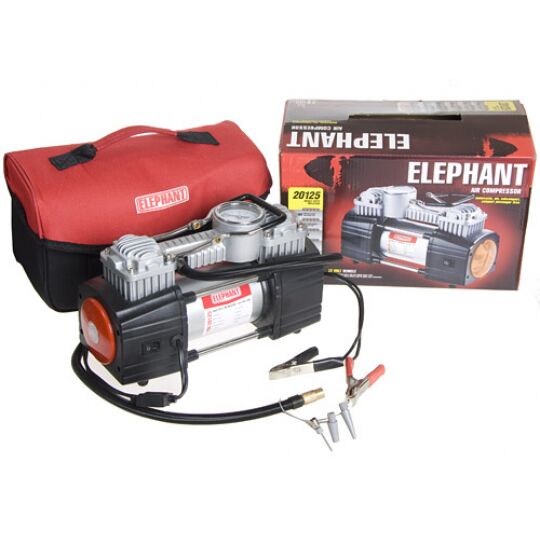 ELEPHANT КА-20125 Компрессор автомобильный двухцилиндровый ELEPHANT КА-20125 Компрессор автомобильный двухцилиндровый