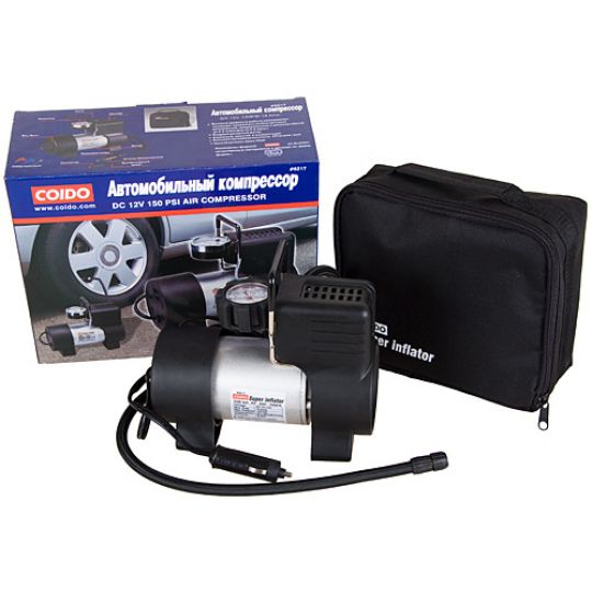 COIDO 6217 Компрессор автомобильный одноцилиндровый