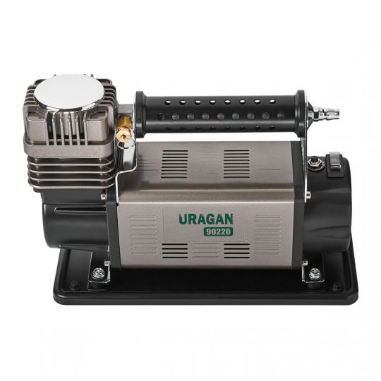 Uragan Компресор автомобільний 10Атм 160л/хв 600Вт із зажимами АКБ Uragan Компресор автомобільний 10Атм 160л/хв 600Вт із зажимами АКБ