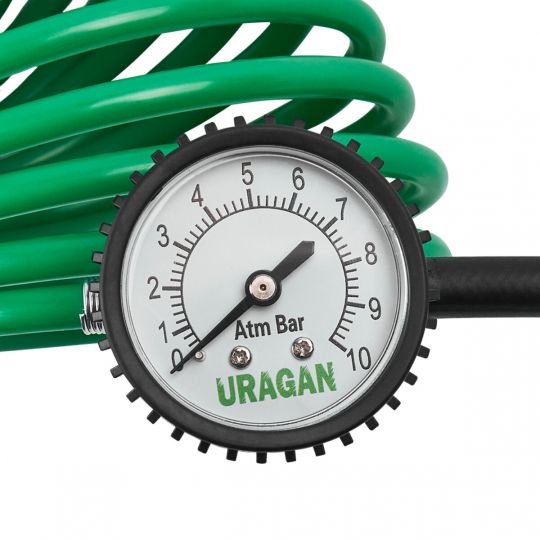 Uragan Компресор автомобільний 10Атм 160л/хв 600Вт із зажимами АКБ Uragan Компресор автомобільний 10Атм 160л/хв 600Вт із зажимами АКБ