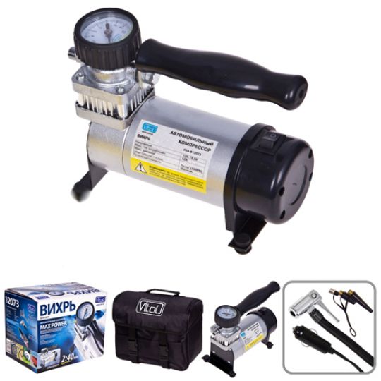 Вихрь КА-В12073 Компрессор автомобильный одноцилиндровый