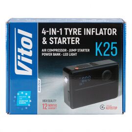 Компресор автомобильный Vitol K-25 20л/хв [6000mAh]