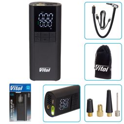 Компресор автомобильный Vitol K-35 20л/хв [8000mAh]