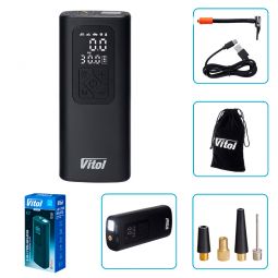 Компресор автомобильный Vitol K-37 20л/хв [4000mAh]