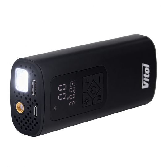 Компресор автомобильный Vitol K-37 20л/хв [4000mAh]