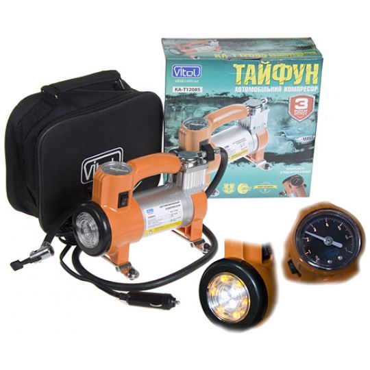 Тайфун  КА-T12085 Компрессор автомобильный одноцилиндровый