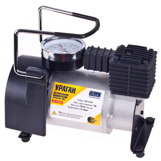 Ураган КА-У12030 Компрессор автомобильный одноцилиндровый Ураган КА-У12030 Компрессор автомобильный одноцилиндровый