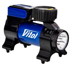 Vitol К-22 37л/Ліхтар/Автостоп/ Компрессор автомобильный одноцилиндровый