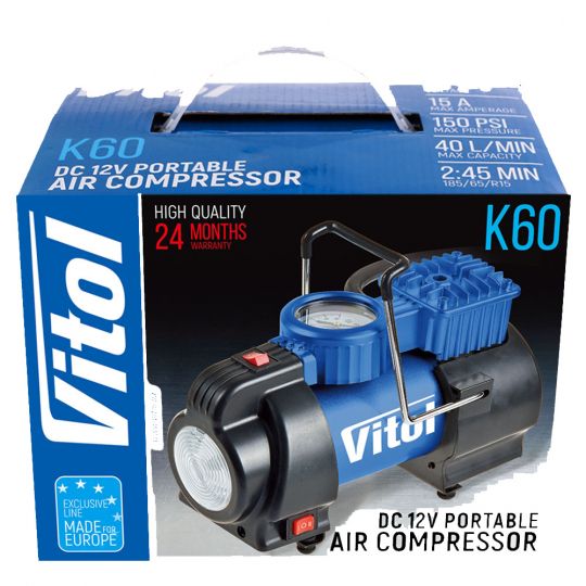 Vitol К-60 Компрессор автомобильный одноцилиндровый