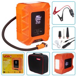 Компресор автомобильный VOIN VC-345CL 20л/хв [10000mAh]