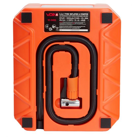 Компресор автомобильный VOIN VC-345CL 20л/хв [10000mAh]