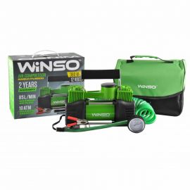 Winso Компресор автомобільний, двоциліндровий 12V, 360W із зажимами АКБ