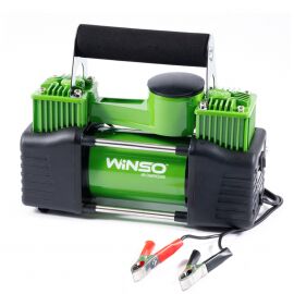 Winso Компресор автомобільний, двоциліндровий 12V, 360W із зажимами АКБ