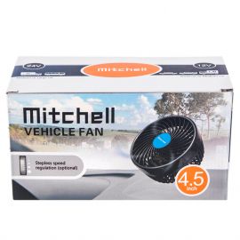 Mitchell Вентилятор автомобильный на присоске 4.5" 12V HX-T701E +клипса
