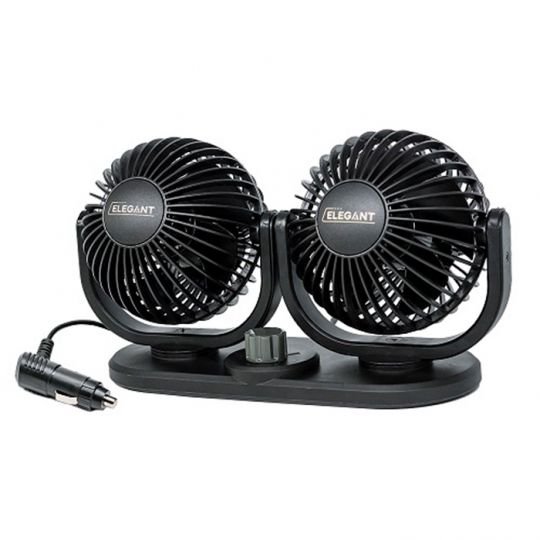 Elegant Вентилятор автомобильный двойной сферичный 4" 12V [EL 101 552]