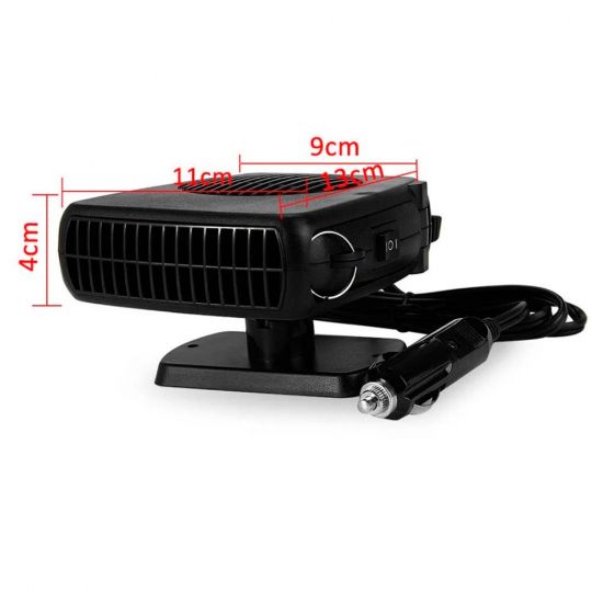 Автомобільний електричний обігрівач для скла та салону в прикурювач 12в