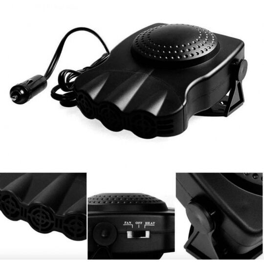 Автомобільний електричний обігрівач для скла та салону в прикурювач 12в Автомобільний електричний обігрівач для скла та салону в прикурювач 12в