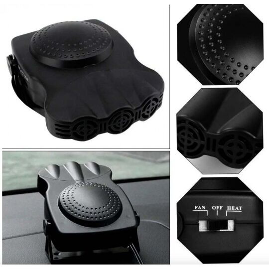 Автомобільний електричний обігрівач для скла та салону в прикурювач 12в Автомобільний електричний обігрівач для скла та салону в прикурювач 12в