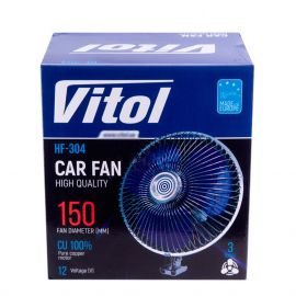 Vitol Вентилятор автомобильный 6" 12V ВН.12.604