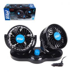VitOl HX-T303-1 Вентилятор автомобильный двойной 4" 12V