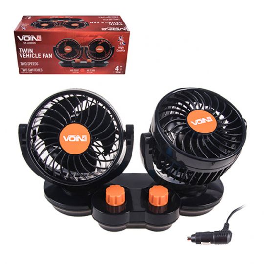 VOin HX-T308 Вентилятор автомобильный двойной 4" 24V