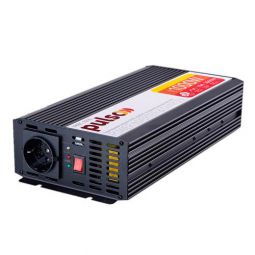 Pulso IMBC-1010 12V-220V/1000W/10A/мод.синус/клеми преобразователь напряжения (инвертор)/Заряд. устр-во
