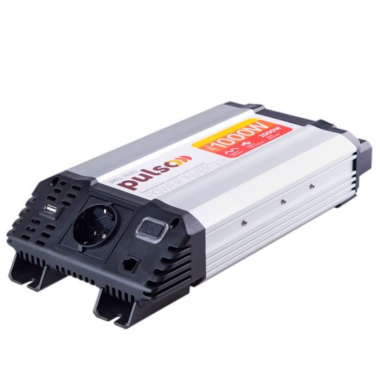 Pulso IMU-1020 12V-220V/1000W/USB-5VDC2.0A/мод.синус/клеммы преобразователь напряжения (инвертор)