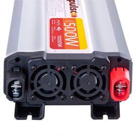 Pulso IMU-520 12V-220V/500W/USB-5VDC2.0A/мод.синус/клеми преобразователь напряжения (инвертор)