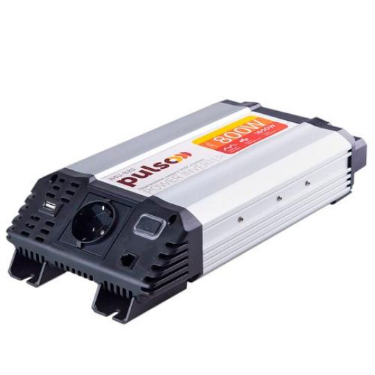 Pulso IMU-820 12V-220V/800W/USB-5VDC2.0A/мод.синус/клеммы преобразователь напряжения (инвертор) Pulso IMU-820 12V-220V/800W/USB-5VDC2.0A/мод.синус/клеммы преобразователь напряжения (инвертор)