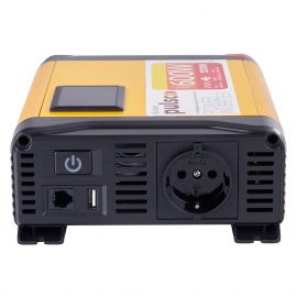 Pulso ISU-600 12V-220V/600W/LCD/USB-5VDC2.0A/прав.синус/клеми преобразователь напряжения (инвертор)