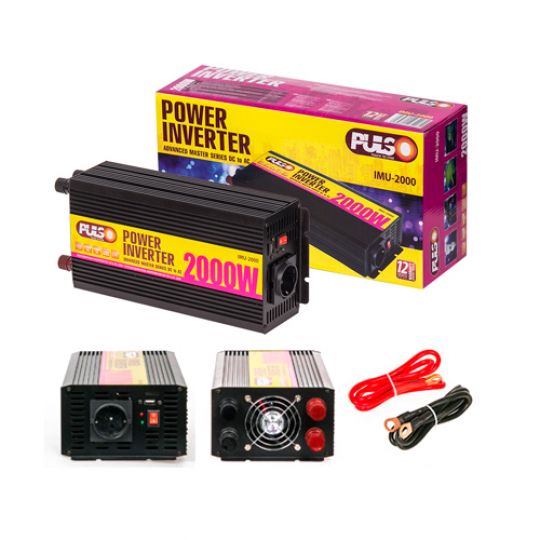 Pulso IMU-2000 Автомобильный преобразователь напряжения (инвертор) 2000W Pulso IMU-2000 Автомобильный преобразователь напряжения (инвертор) 2000W