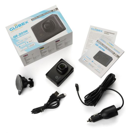 Globex GE-201w Автомобильный видеорегистратор Globex GE-201w Автомобильный видеорегистратор