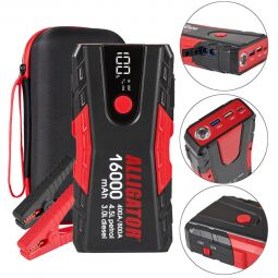 Alligator Пусковий пристрій Jump Starter 400A/800A 16000mAh з функцією Power Bank Alligator Пусковий пристрій Jump Starter 400A/800A 16000mAh з функцією Power Bank