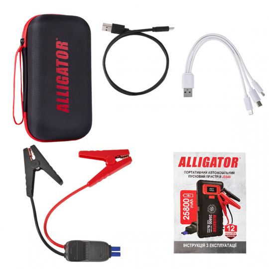 Alligator Пусковий пристрій Jump Starter 800A/1600A 20000mAh зі Smart-клемами з функцією Power Bank