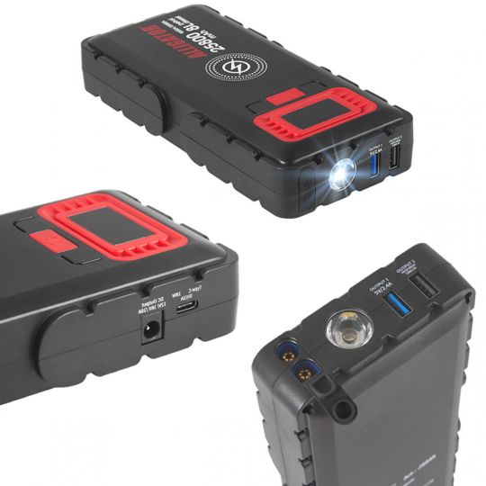 Alligator Пусковий пристрій Jump Starter 1500A/2500A 25800mAh зі Smart-клемами та безпровідною зарядкою Alligator Пусковий пристрій Jump Starter 1500A/2500A 25800mAh зі Smart-клемами та безпровідною зарядкою