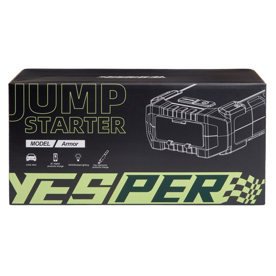 ARMOR JS-700 Пуско-зарядний пристрій 20000mAh/74Wh/12V START-600A/3000A/DC 150W/лiхтар ARMOR JS-700 Пуско-зарядний пристрій 20000mAh/74Wh/12V START-600A/3000A/DC 150W/лiхтар