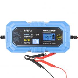 Brevia Зарядний пристрій АКБ Power 1000 6V/12V 10A для будь-яких типів акумуляторів