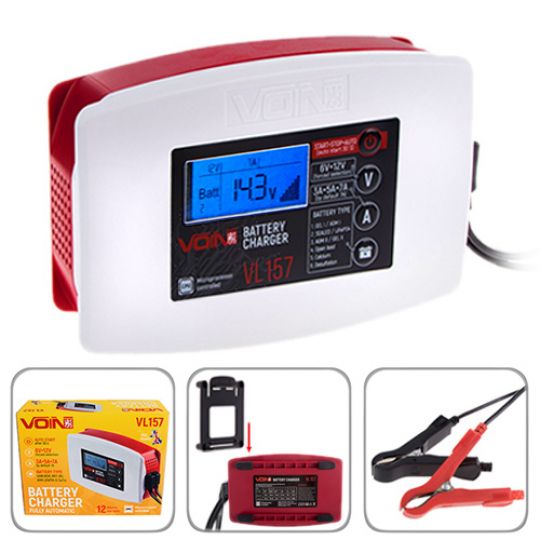 VOIN VL-157 Зарядний пристрій для АКБ (Iмпульсний) VOIN VL-157 Зарядний пристрій для АКБ (Iмпульсний)