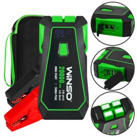 Winso Пусковий пристрій Jump Starter 800A/1600A 20000mAh зі Smart-клемами з функцією Power Bank