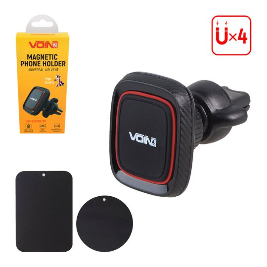 Voin UHV-5002BK/RD Автодержатель для телефона магнитный