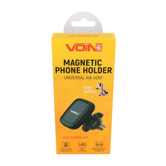 Voin UHV-5003BK/GY Автодержатель для телефона магнитный