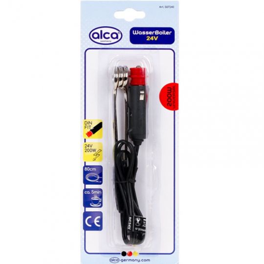 Alca Автомобильный кипятильник погружной от прикуривателя 24В (Германия) Alca Автомобильный кипятильник погружной от прикуривателя 24В (Германия)