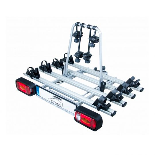 Amos GIRO-4 AL (7 pin) / AM 7620 Платформа для перевозки 4-х велосипедов на фаркоп