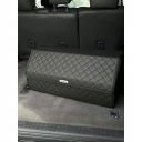 City Car Органайзер у багажник авто з екошкіри (чорний ромб/чорна нитка) [35*30*30 см]