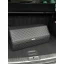 City Car Органайзер у багажник авто з екошкіри (чорний ромб/синя нитка) [35*30*30 см]