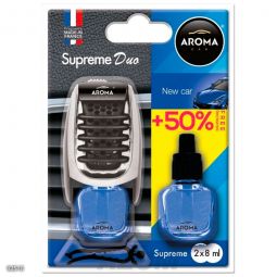 Aroma Car Supreme DUO Slim New Car 8ml Ароматизатор на обдув